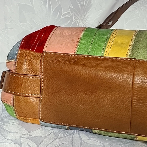 Vintage Fossil Striped Hobo Shoulder bag - Picture 12 of 16